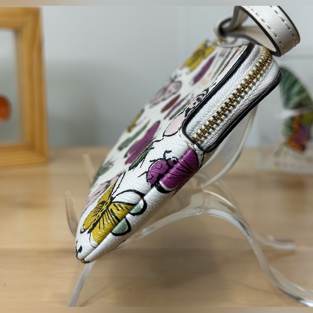 Coach Butterfly and Insect Print Wristlet RARE - Picture 2 of 9